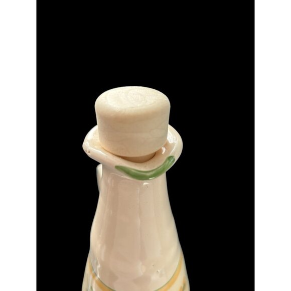 Oil or Vinegar w Stopper Jug 10.5”H Red Clay Stoneware Pottery French Cottage - Picture 6 of 14